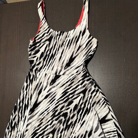 Express Zebra Print Cotton Tank Dress in size XS (Like New!) - Picture 4 of 9